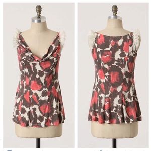 Anthropologie | Deletta Sleeveless Cowl Neck Top